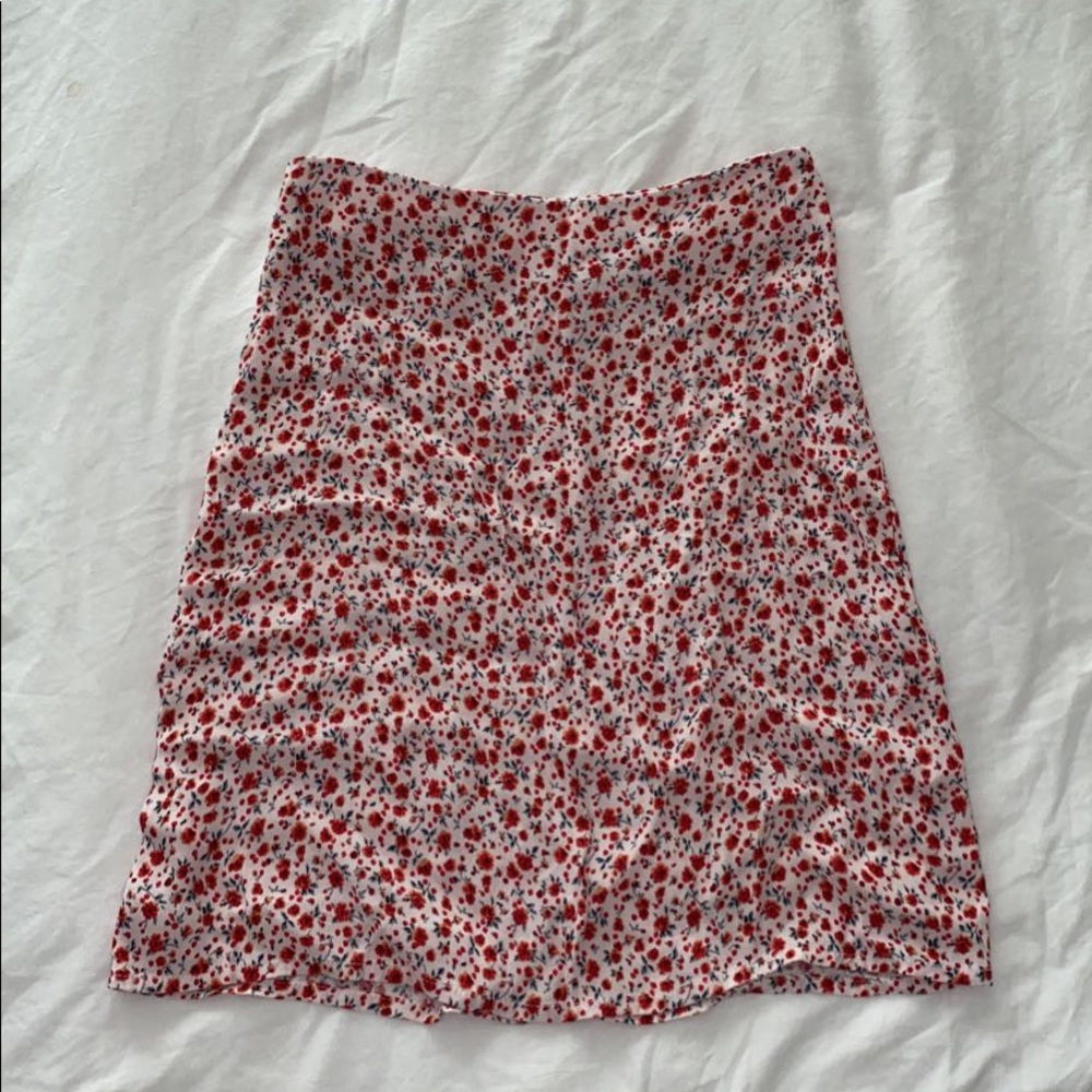 Brandy Melville midi floral skirt